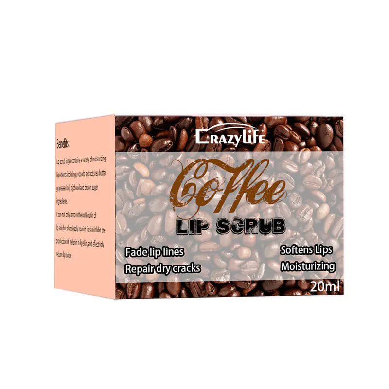 Crazylife Coffee Lip Scrub for Moisturizing Care