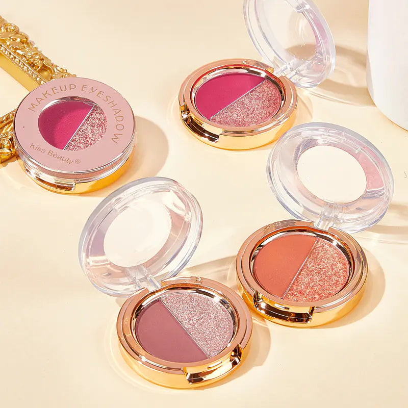 JADED Matte Gold Two-Color Eyeshadow Palette (Fashion)