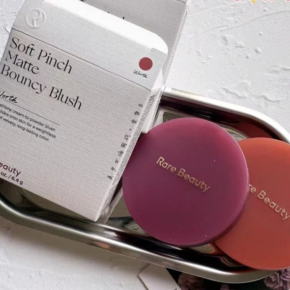 Rare beauty suave pellizco mate hinchable Cushiony crema en polvo rubor aireado y ligero suave pellizco líquido rubor Natural Flush