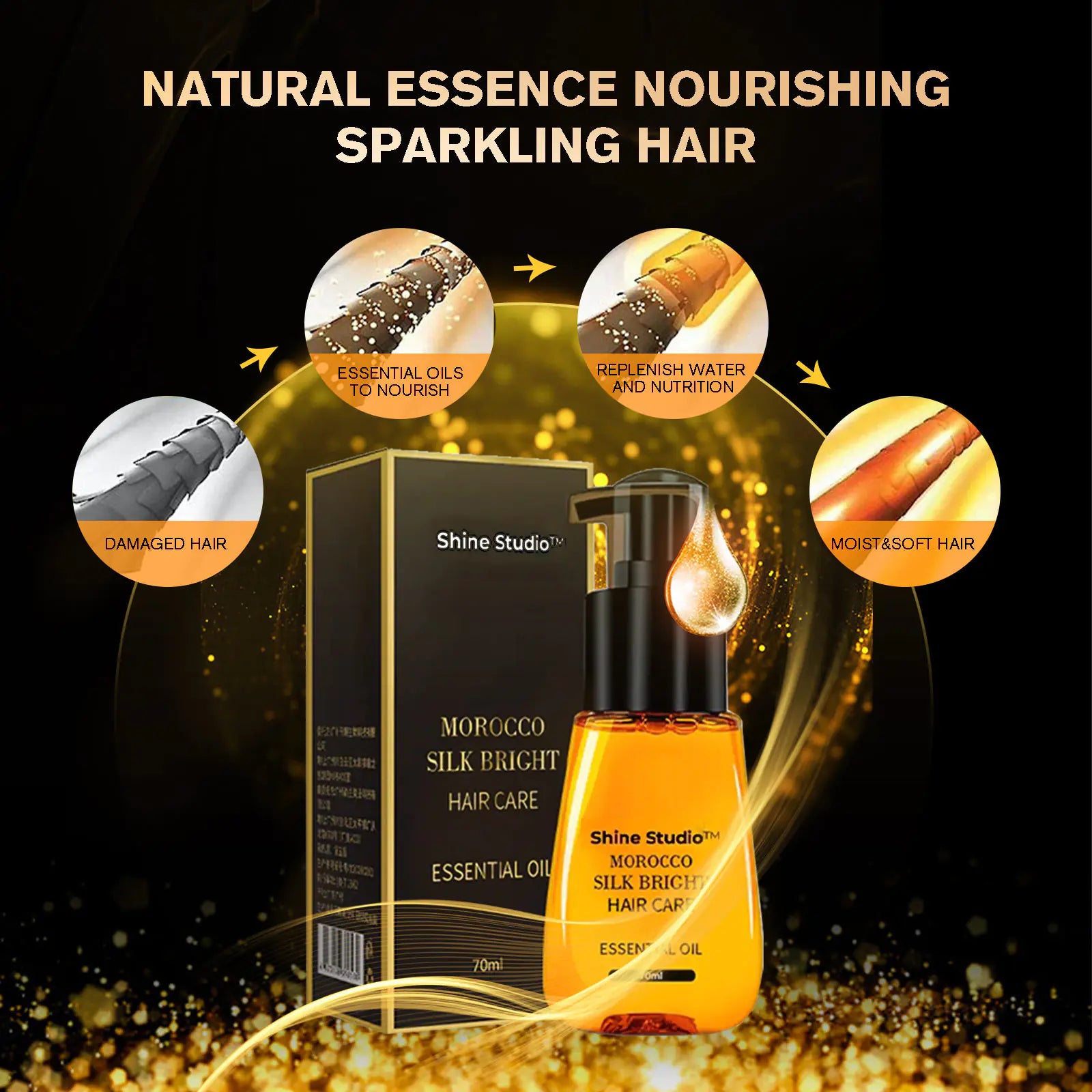 EELHOE Anti-Frizz Hair Essence for Moisturizing Care
