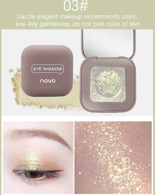 New Fingertip Eyeshadow Palette - Long-lasting Sparkle